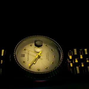 Blåguldigt vävt nylonarmband för Apple Watch