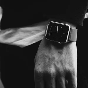 Roseguld Milanesisk loop-armband för Apple Watch