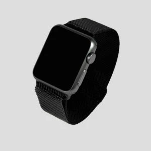 Svart Milanesisk loop armband för Apple Watch